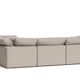 Movie Night™ 4-Piece Modular Sectional Closed, Standard, Light Pebble