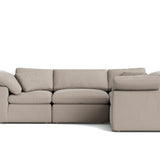 Movie Night™ 4-Piece Modular Sectional Closed, Standard, Light Pebble