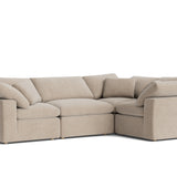 Movie Night™ 4-Piece Modular Sectional Closed, Standard, Champagne