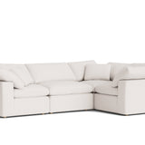 Movie Night™ 4-Piece Modular Sectional Closed, Standard, Nomad Snow