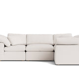 Movie Night™ 4-Piece Modular Sectional Closed, Standard, Nomad Snow
