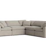 Movie Night™ 5-Piece Modular Sectional Closed, Standard, Oatmeal