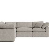 Movie Night™ 5-Piece Modular Sectional Closed, Standard, Oatmeal