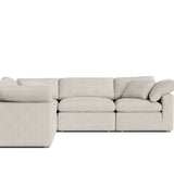 Movie Night™ 5-Piece Modular Sectional Closed, Standard, Newport Stripe