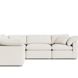 Movie Night™ 5-Piece Modular Sectional Closed, Standard, Cream Linen