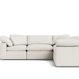 Movie Night™ 5-Piece Modular Sectional Closed, Standard, Cream Linen