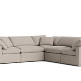 Movie Night™ 5-Piece Modular Sectional Closed, Standard, Light Pebble