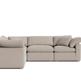 Movie Night™ 5-Piece Modular Sectional Closed, Standard, Light Pebble