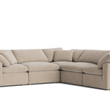 Movie Night™ 5-Piece Modular Sectional Closed, Standard, Champagne