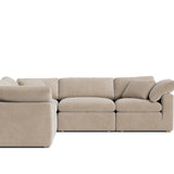 Movie Night™ 5-Piece Modular Sectional Closed, Standard, Champagne