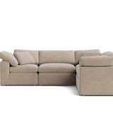 Movie Night™ 5-Piece Modular Sectional Closed, Standard, Champagne