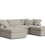 Movie Night™ 5-Piece Modular U-Shaped Sectional, Standard, Oatmeal