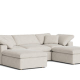 Movie Night™ 5-Piece Modular U-Shaped Sectional, Standard, Newport Stripe