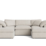 Movie Night™ 5-Piece Modular U-Shaped Sectional, Standard, Newport Stripe