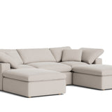 Movie Night™ 5-Piece Modular U-Shaped Sectional, Standard, Clay