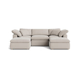 Movie Night™ 5-Piece Modular U-Shaped Sectional, Standard, Clay