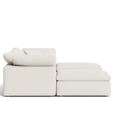 Movie Night™ 5-Piece Modular U-Shaped Sectional, Standard, Cream Linen