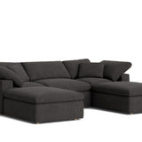 Movie Night™ 5-Piece Modular U-Shaped Sectional, Standard, Dark Shadow