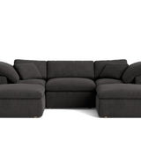 Movie Night™ 5-Piece Modular U-Shaped Sectional, Standard, Dark Shadow