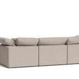 Movie Night™ 5-Piece Modular U-Shaped Sectional, Standard, Light Pebble