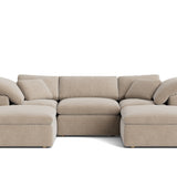 Movie Night™ 5-Piece Modular U-Shaped Sectional, Standard, Champagne