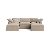 Movie Night™ 5-Piece Modular U-Shaped Sectional, Standard, Champagne