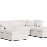 Movie Night™ 5-Piece Modular U-Shaped Sectional, Standard, Nomad Snow