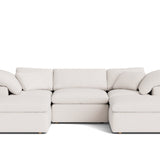 Movie Night™ 5-Piece Modular U-Shaped Sectional, Standard, Nomad Snow