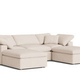 Movie Night™ 5-Piece Modular U-Shaped Sectional, Standard, Sunbeam