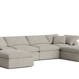 Movie Night™ 6-Piece Modular U-Shaped Sectional, Standard, Oatmeal