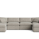 Movie Night™ 6-Piece Modular U-Shaped Sectional, Standard, Oatmeal