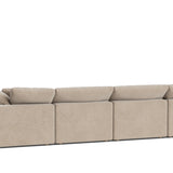 Movie Night™ 6-Piece Modular U-Shaped Sectional, Standard, Champagne