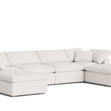 Movie Night™ 6-Piece Modular U-Shaped Sectional, Standard, Nomad Snow