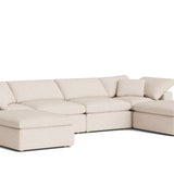 Movie Night™ 6-Piece Modular U-Shaped Sectional, Standard, Sunbeam