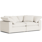 Movie Night™ 2-Piece Modular Sofa, Large, Cream Linen