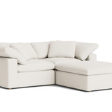 Movie Night™ 3-Piece Modular Sectional, Large, Cream Linen