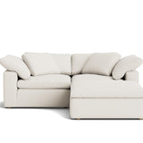 Movie Night™ 3-Piece Modular Sectional, Large, Cream Linen