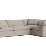 Movie Night™ 4-Piece Modular Sectional Closed, Large, Oatmeal