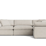 Movie Night™ 4-Piece Modular Sectional Closed, Large, Newport Stripe