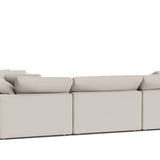 Movie Night™ 4-Piece Modular Sectional Closed, Large, Clay