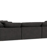 Movie Night™ 4-Piece Modular Sectional Closed, Large, Dark Shadow