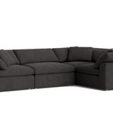Movie Night™ 4-Piece Modular Sectional Closed, Large, Dark Shadow