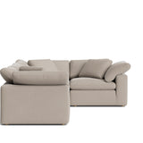 Movie Night™ 4-Piece Modular Sectional Closed, Large, Light Pebble