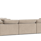 Movie Night™ 4-Piece Modular Sectional Closed, Large, Champagne