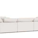 Movie Night™ 4-Piece Modular Sectional Closed, Large, Nomad Snow