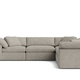 Movie Night™ 5-Piece Modular Sectional Closed, Large, Oatmeal