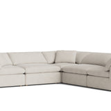 Movie Night™ 5-Piece Modular Sectional Closed, Large, Newport Stripe