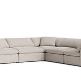 Movie Night™ 5-Piece Modular Sectional Closed, Large, Clay