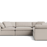 Movie Night™ 5-Piece Modular Sectional Closed, Large, Clay