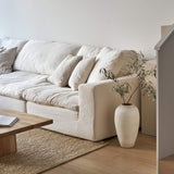 Movie Night™ 5-Piece Modular Sectional Closed, Large, Cream Linen
